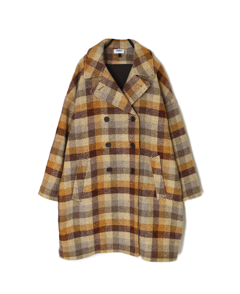 PNAM2551C(コート) OVERSIZE MIDI PEA COAT WITH LINING