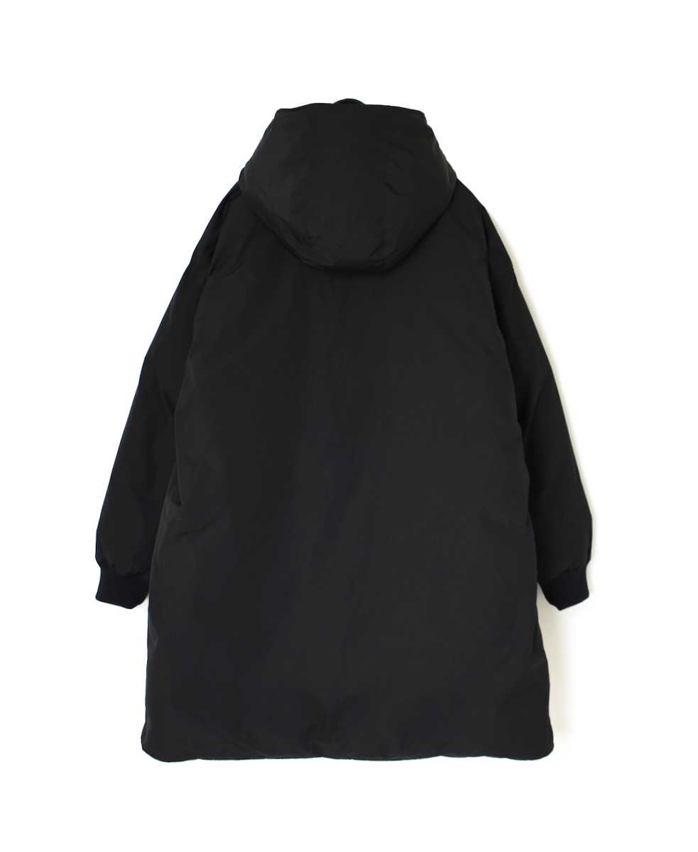 NAM2463 (コート) POLY×COTTON REVERSIBLE DOWN SNAP FRONT HOODED MIDI COAT