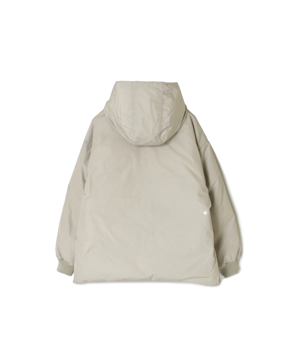 NAM2462(ジャケット) POLY×COTTON REVERSIBLE DOWN SNAP FRONT HOODED JACKET