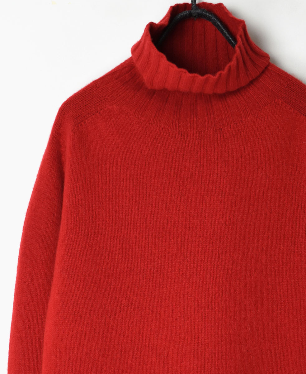 JNAMP1651 (ニット) POLO NECK SADDLE SHOULDER P/O