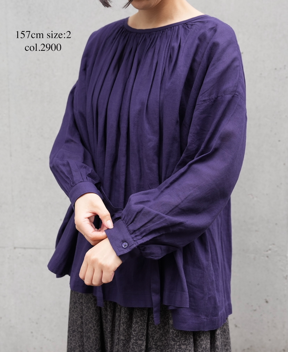 NSL25601(スモック) 60s COTTON TWILL PLAIN GATHERED SMOCK