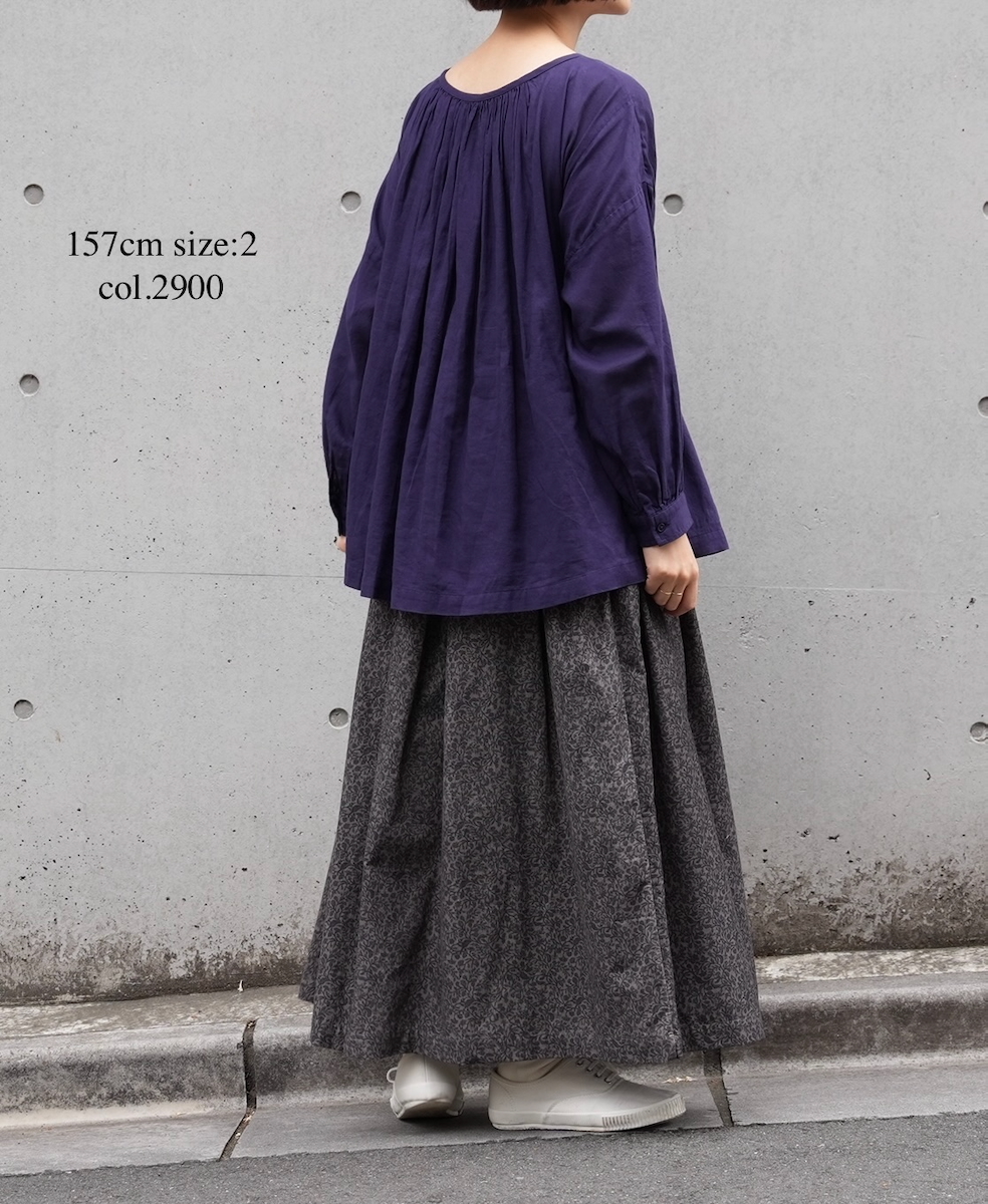 NSL25601(スモック) 60s COTTON TWILL PLAIN GATHERED SMOCK
