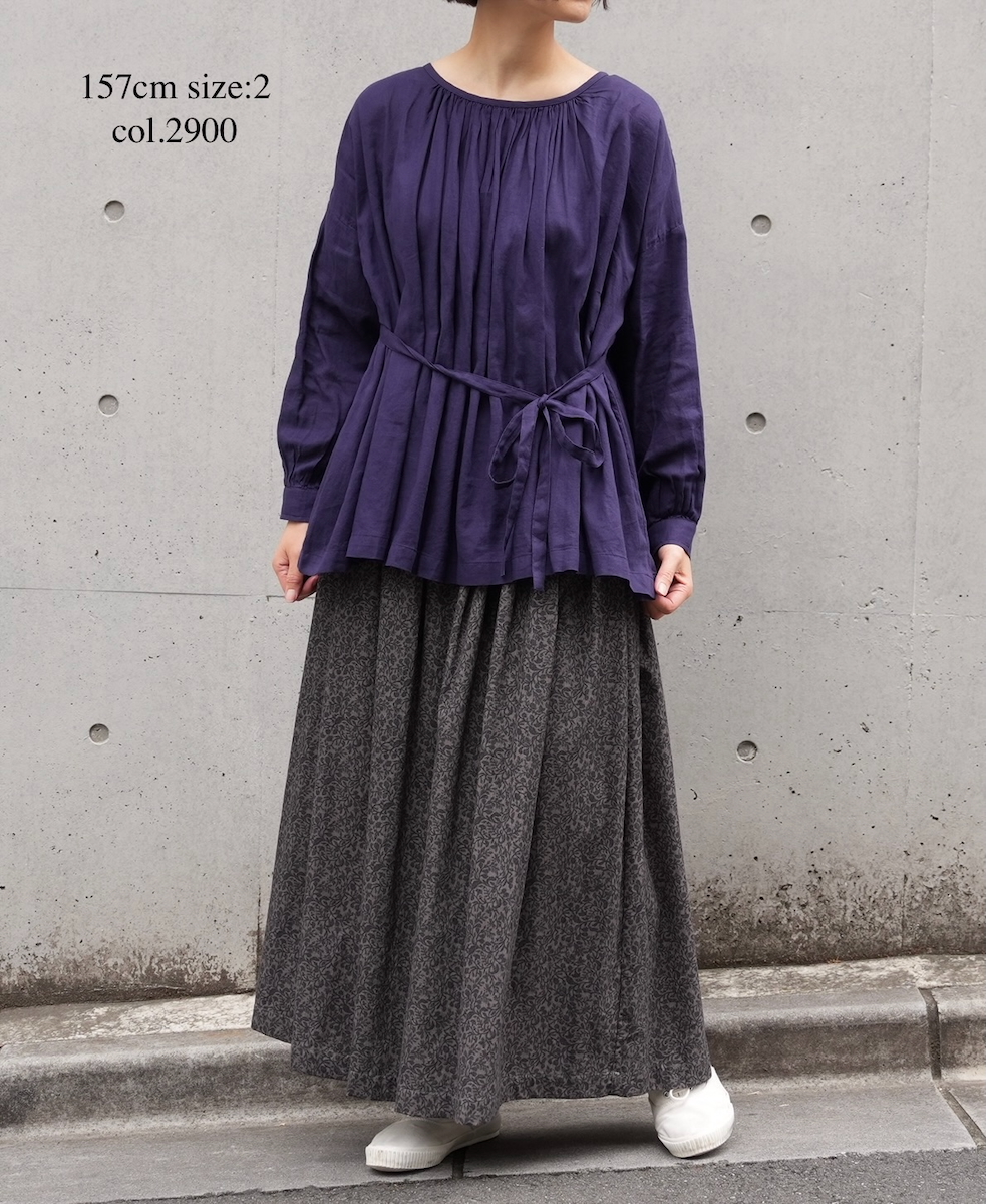 NSL25601(スモック) 60s COTTON TWILL PLAIN GATHERED SMOCK