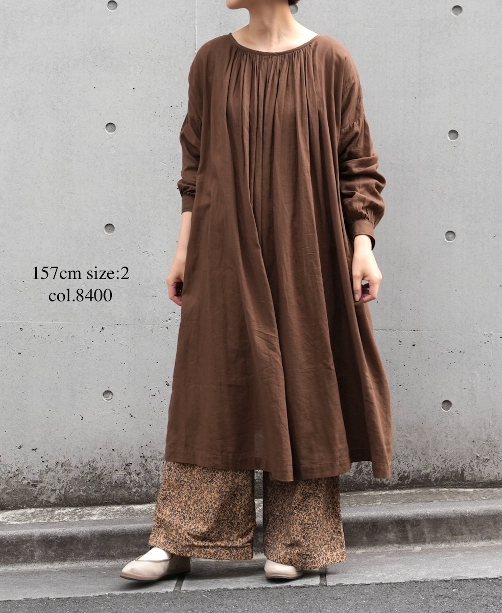 NSL25586(パンツ) CORDUROY SMALL FLOWER PRINT WIDE EASY PANTS