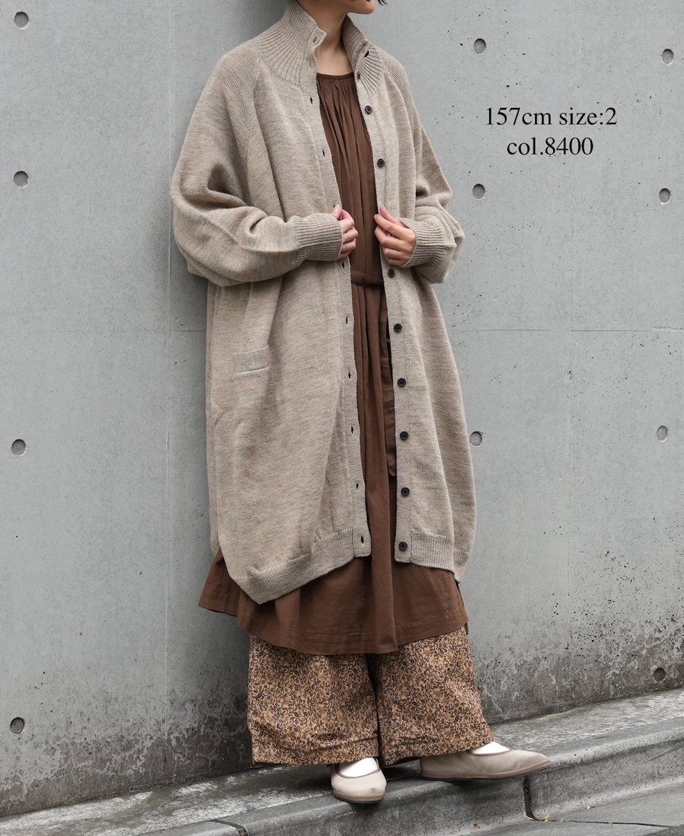 NSL25586(パンツ) CORDUROY SMALL FLOWER PRINT WIDE EASY PANTS