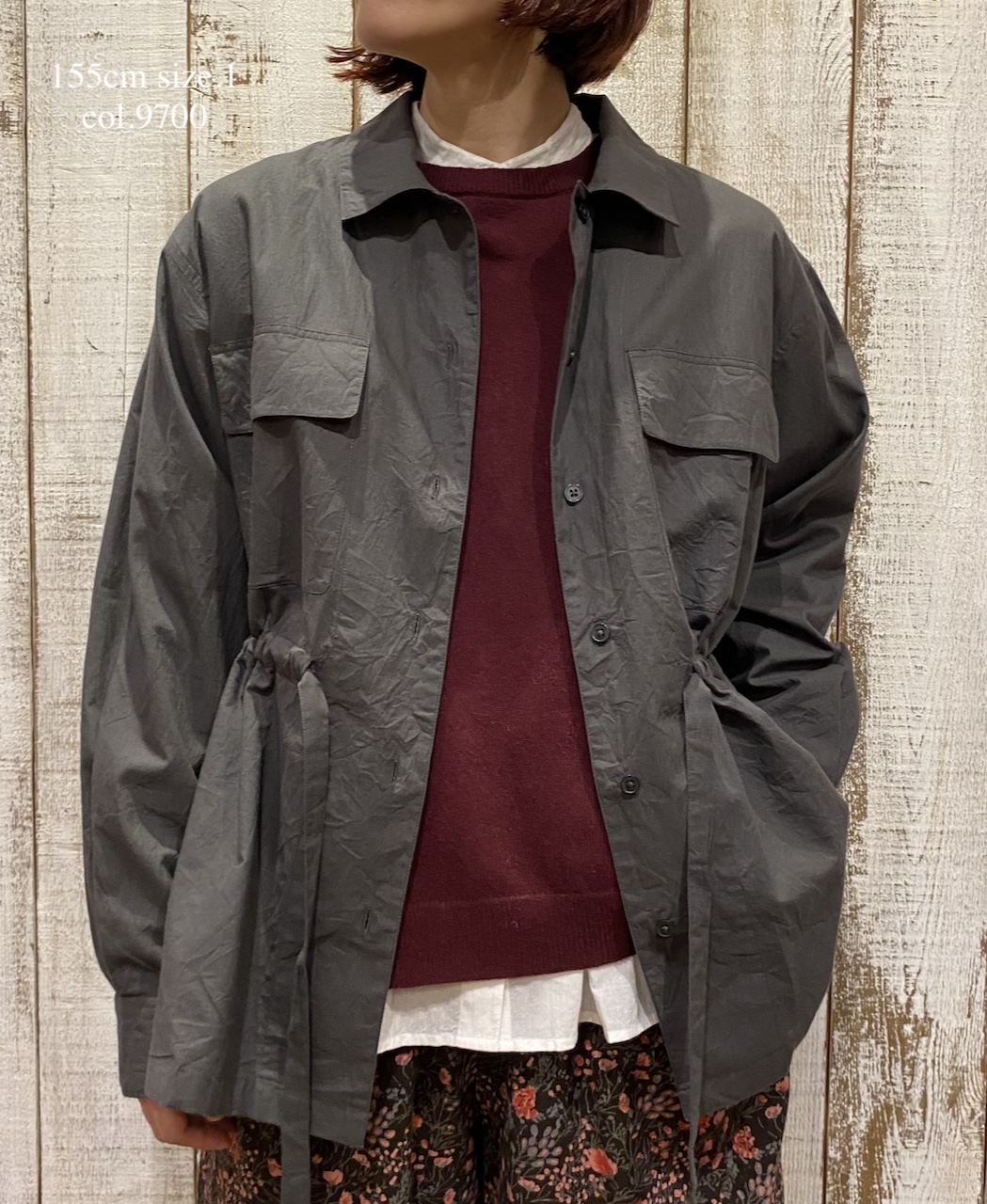 NSL25541(シャツ) 40s POPLIN PLAIN REGULAR FLAP POCKET SHIRT
