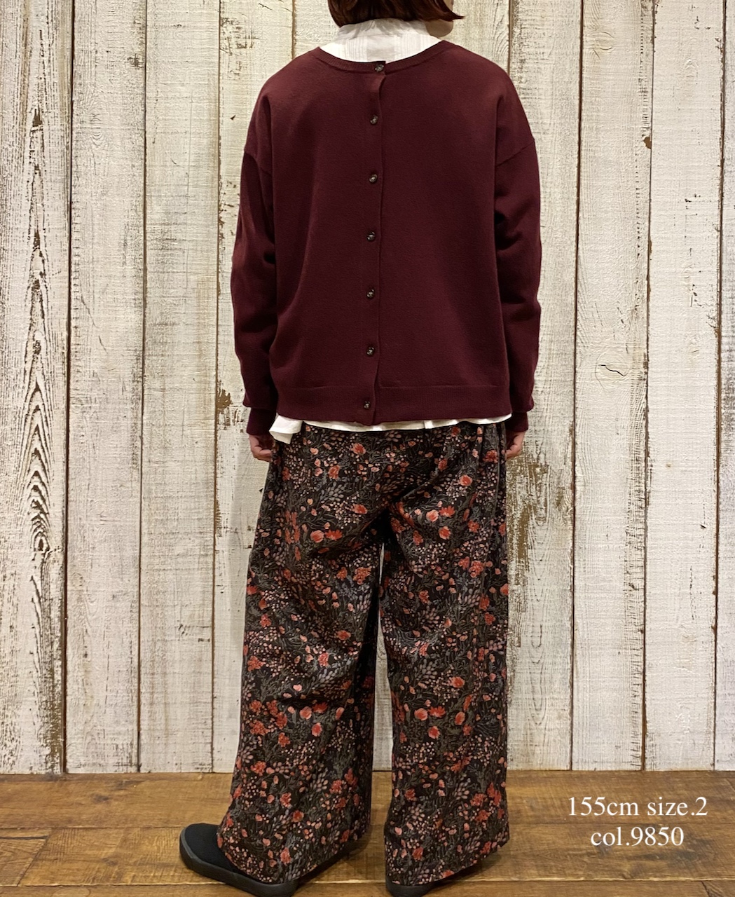 NSL25596(パンツ) 60s CAMBRIC FLOWER PRINT WIDE EASY PANTS