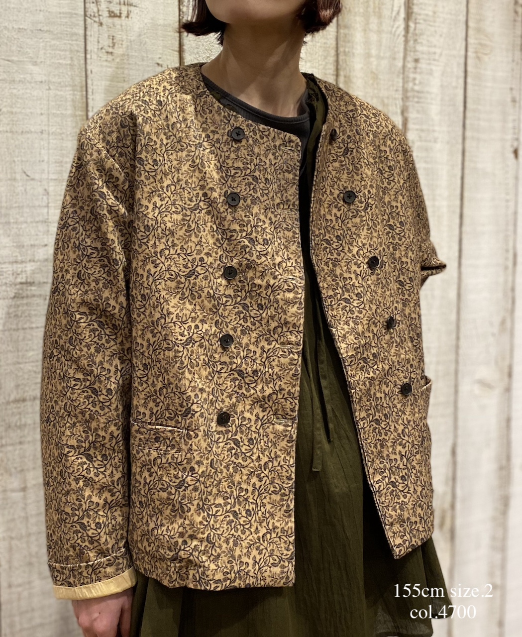 NSL25622(シャツ) 60s CAMBRIC PLAIN WITH LACE STRING COLLAR GATHERED SHIRT