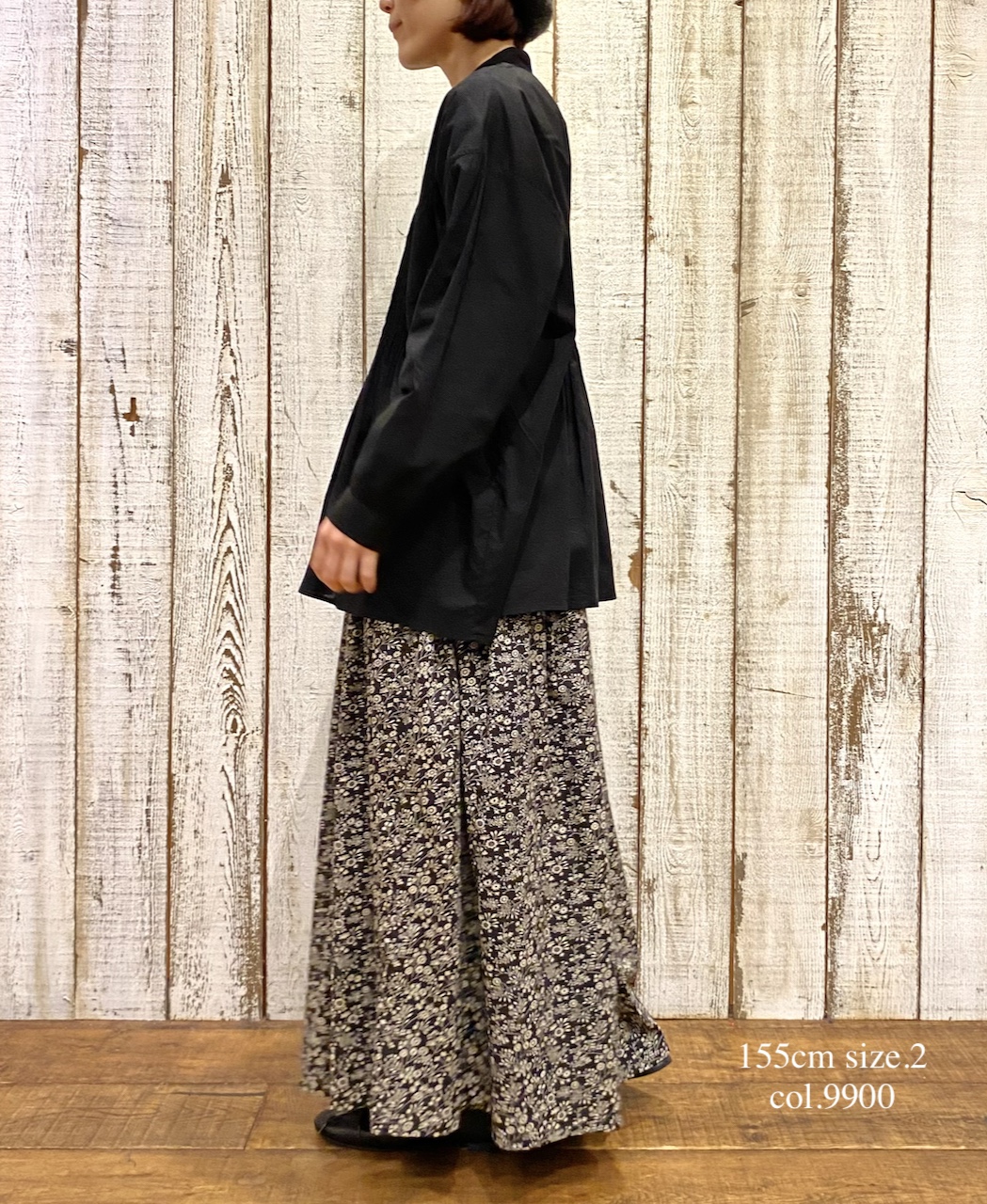 NSL25561(シャツ) 60s CAMBRIC PLAIN BANDED COLLAR PINTUCK SHIRT