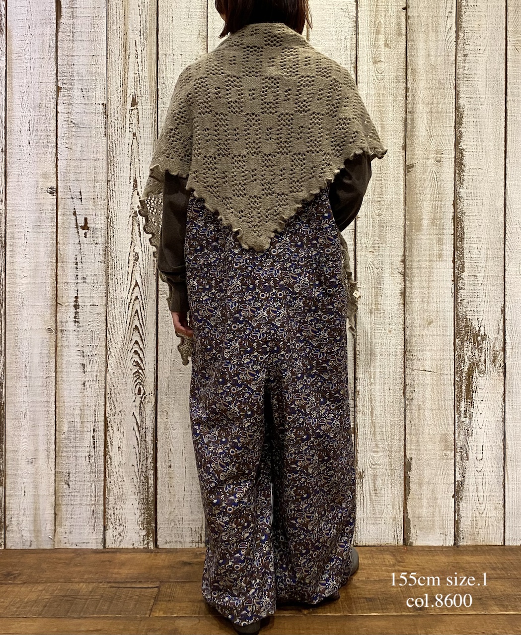 NSL25553(サロペット) 40s POPLIN MEDIUM FLOWER PRINT NO/SL OVERALLS
