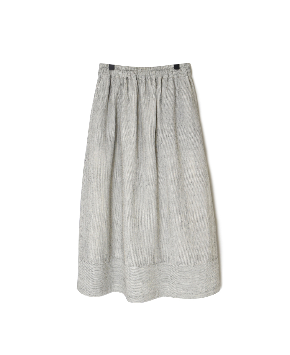 INSL25715(スカート) WOOL/LINEN STRIPE EASY SKIRT