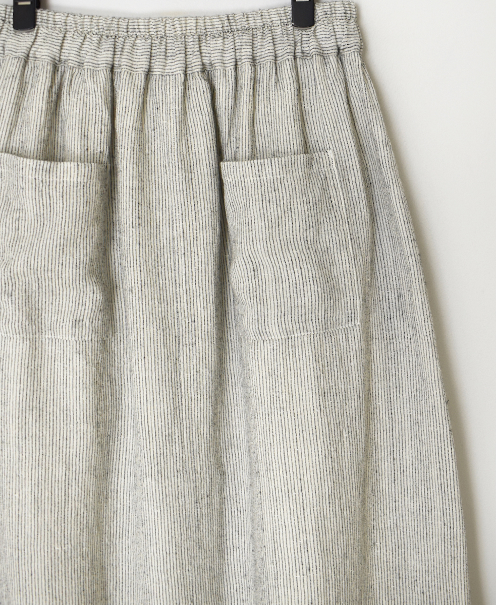 INSL25715(スカート) WOOL/LINEN STRIPE EASY SKIRT