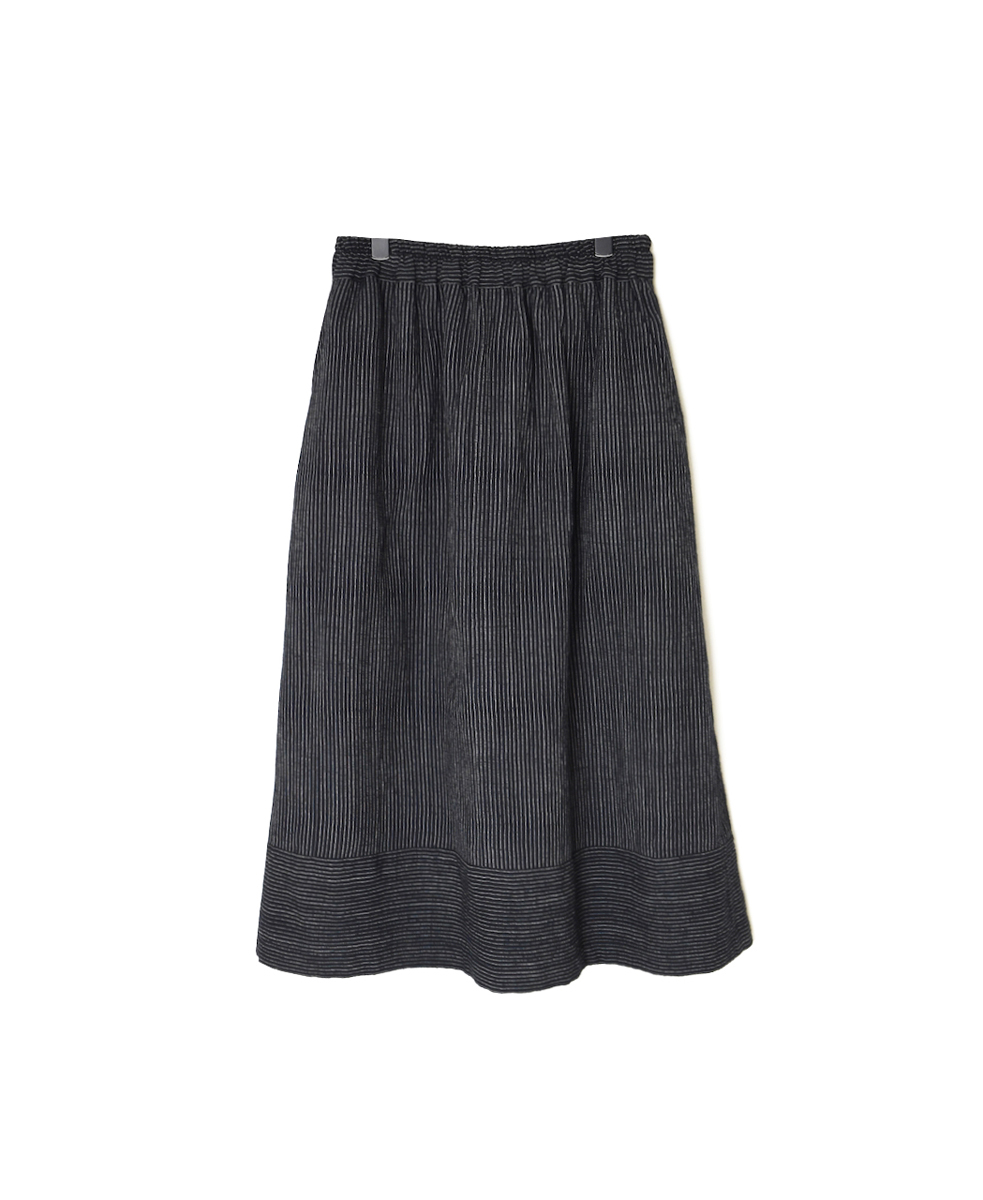 INSL25715(スカート) WOOL/LINEN STRIPE EASY SKIRT