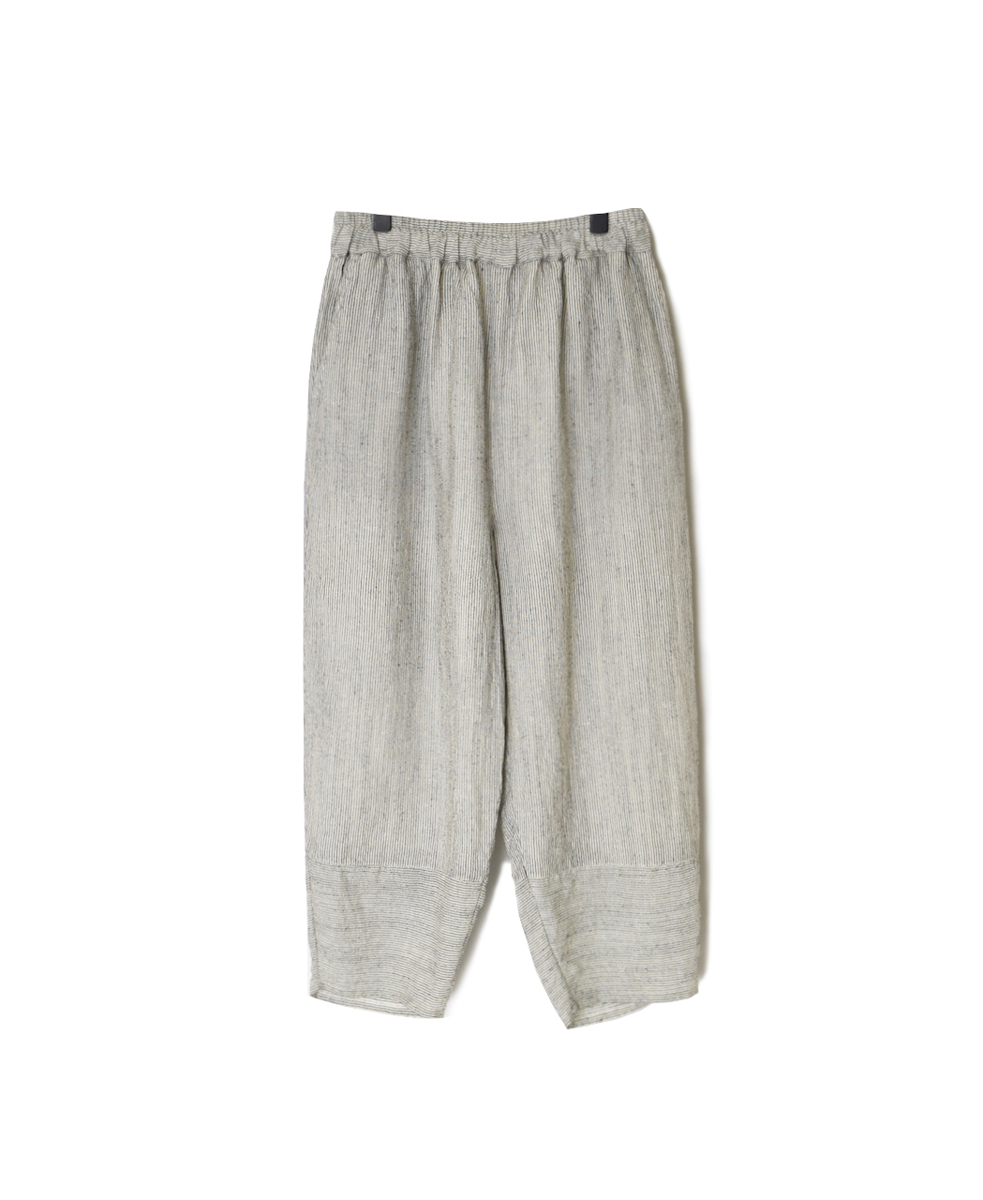 INSL25716(パンツ) WOOL/LINEN STRIPE EASY PANTS