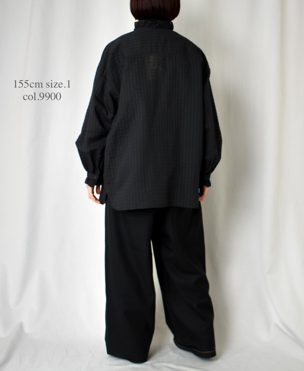 GNMDS2502WS(パンツ) WORSTED SERGE 2TUCK WIDE EASY PANTS