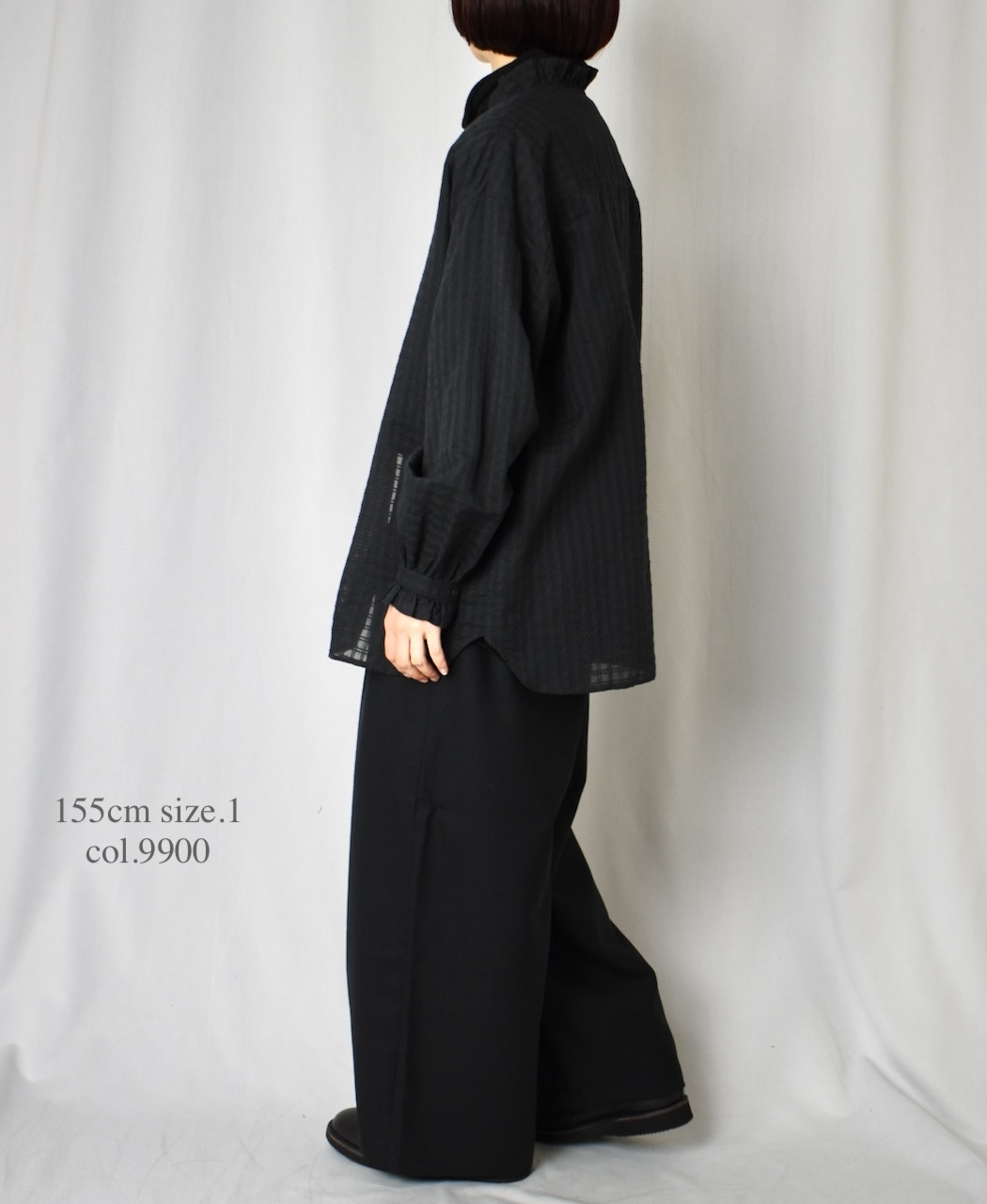 GNMDS2502WS(パンツ) WORSTED SERGE 2TUCK WIDE EASY PANTS