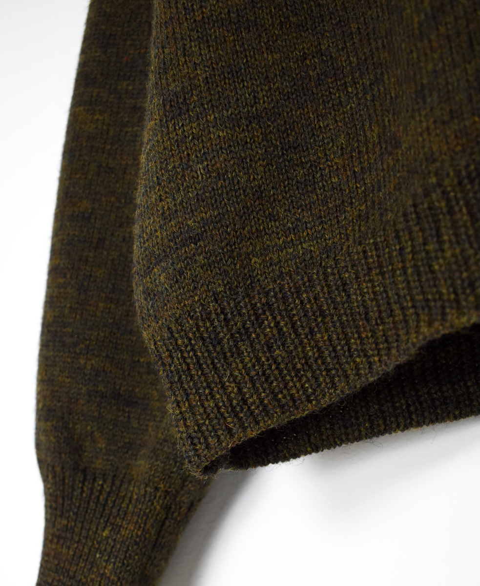 GNSL25501(カーディガン) 7GG 2PLY PLAIN STITCH COTSWOLDS V-NECK 1BUTTON CARDIGAN