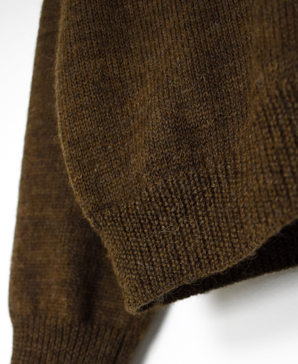 GNSL25501(カーディガン) 7GG 2PLY PLAIN STITCH COTSWOLDS V-NECK 1BUTTON CARDIGAN