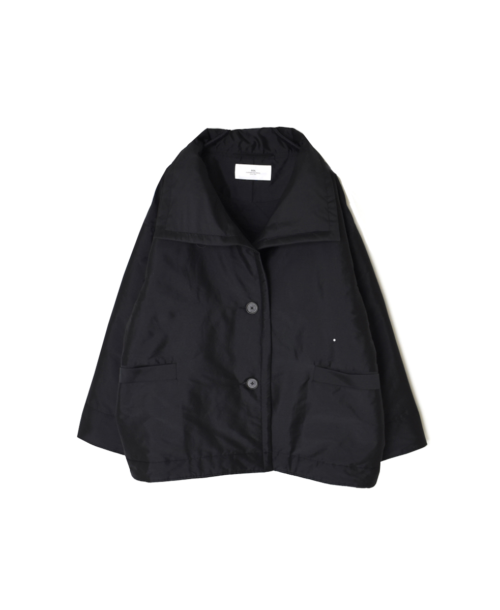 NSL25521(ジャケット)PADDED POLYESTER PLAIN HIGH COLLAR JACKET