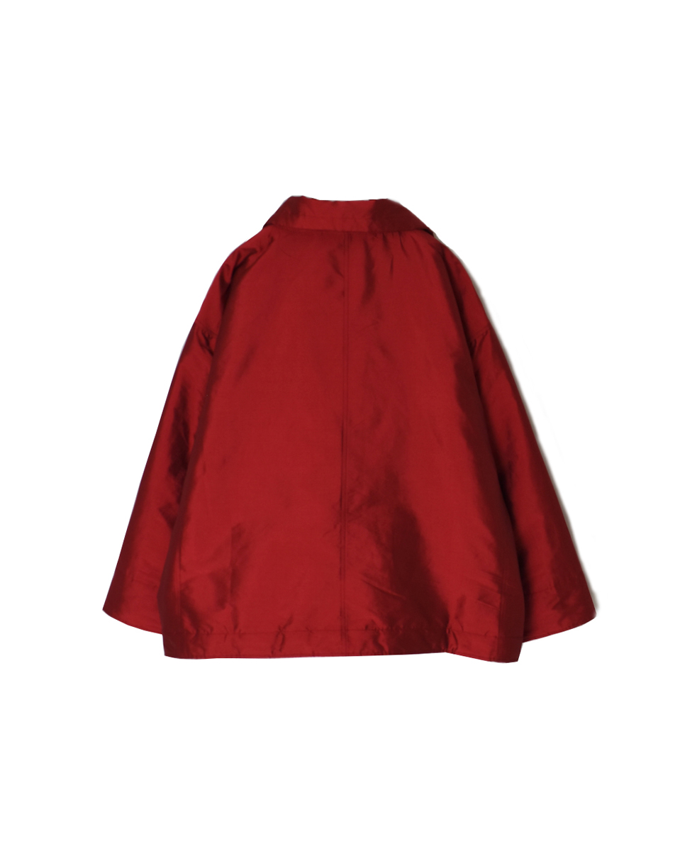 NSL25521(ジャケット)PADDED POLYESTER PLAIN HIGH COLLAR JACKET