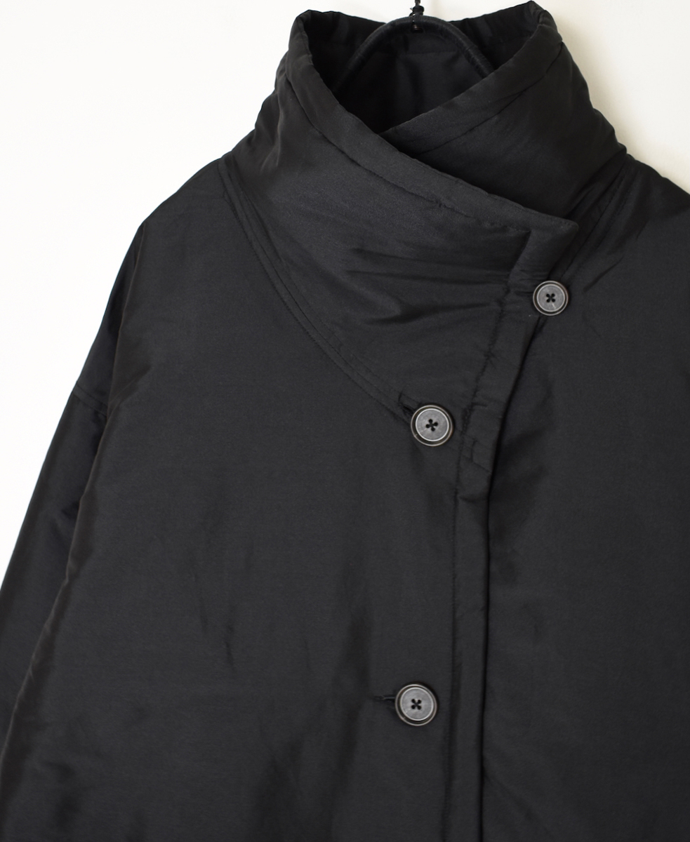 NSL25521(ジャケット)PADDED POLYESTER PLAIN HIGH COLLAR JACKET