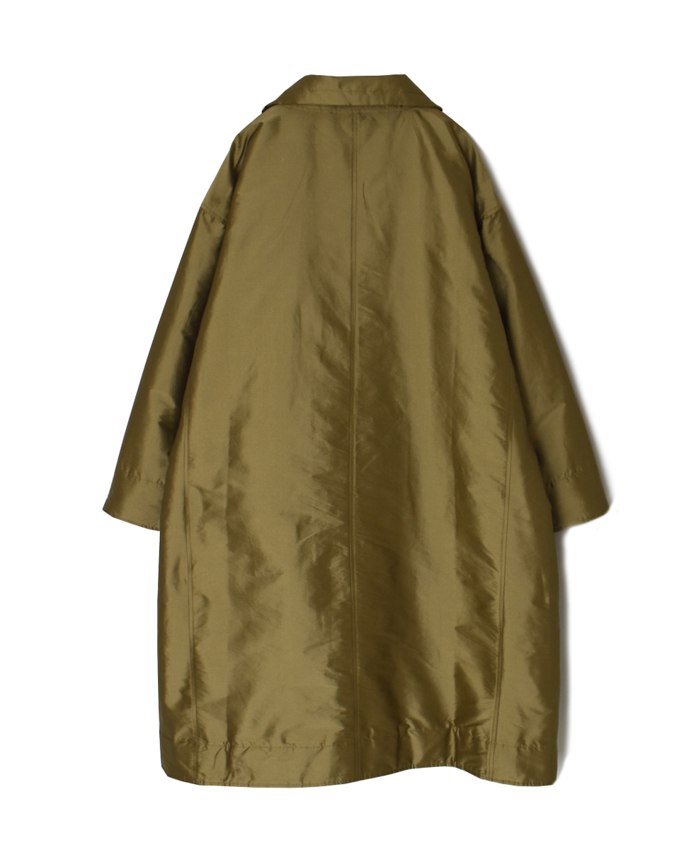 NSL25522(コート)PADDED POLYESTER PLAIN HIGH COLLAR COAT