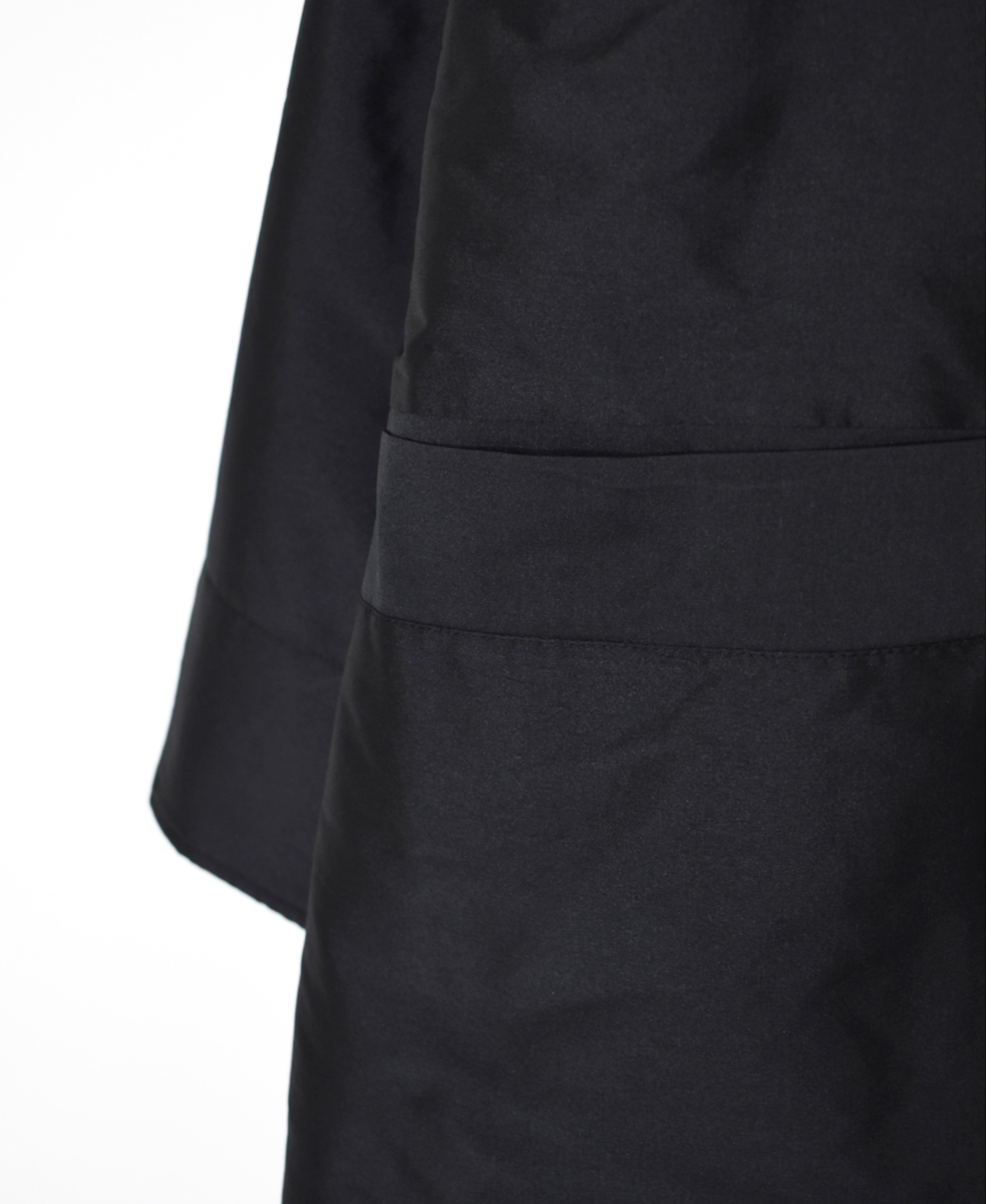 NSL25522(コート)PADDED POLYESTER PLAIN HIGH COLLAR COAT