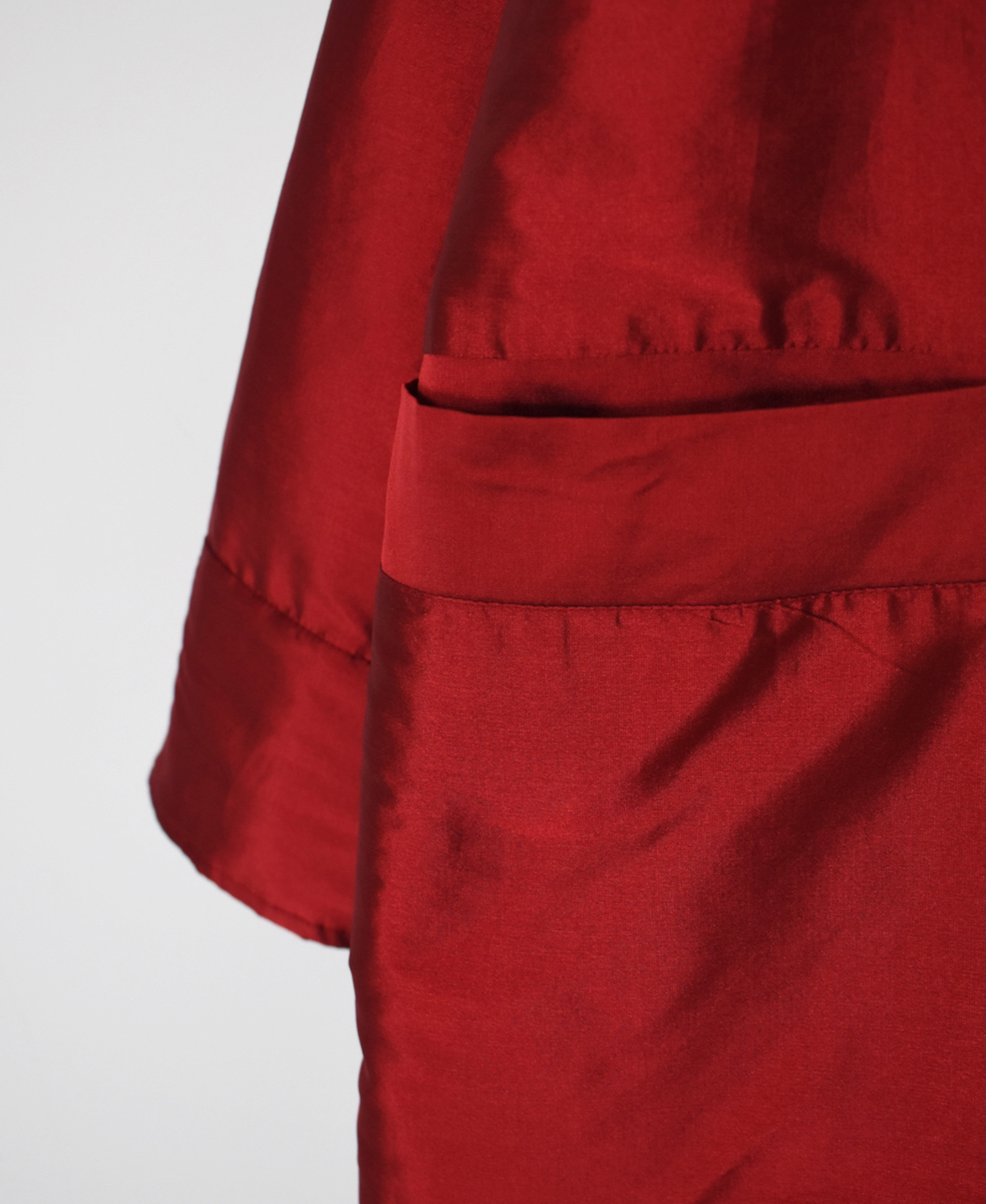 NSL25522(コート)PADDED POLYESTER PLAIN HIGH COLLAR COAT