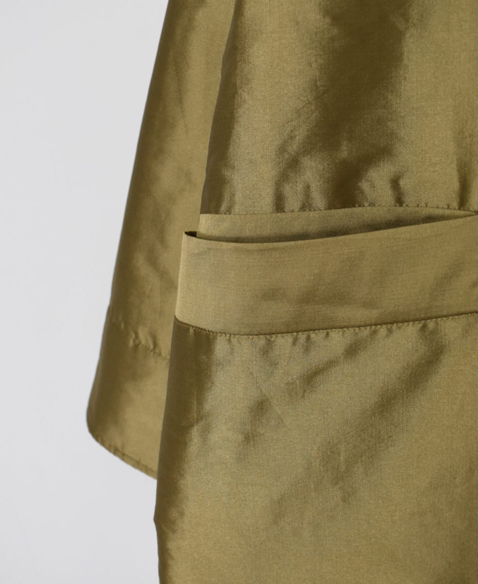 NSL25522(コート)PADDED POLYESTER PLAIN HIGH COLLAR COAT