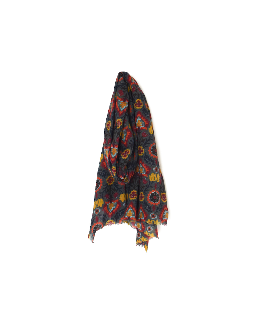 NSL25511(ストール) WOOL FLOWER PRINT STOLE