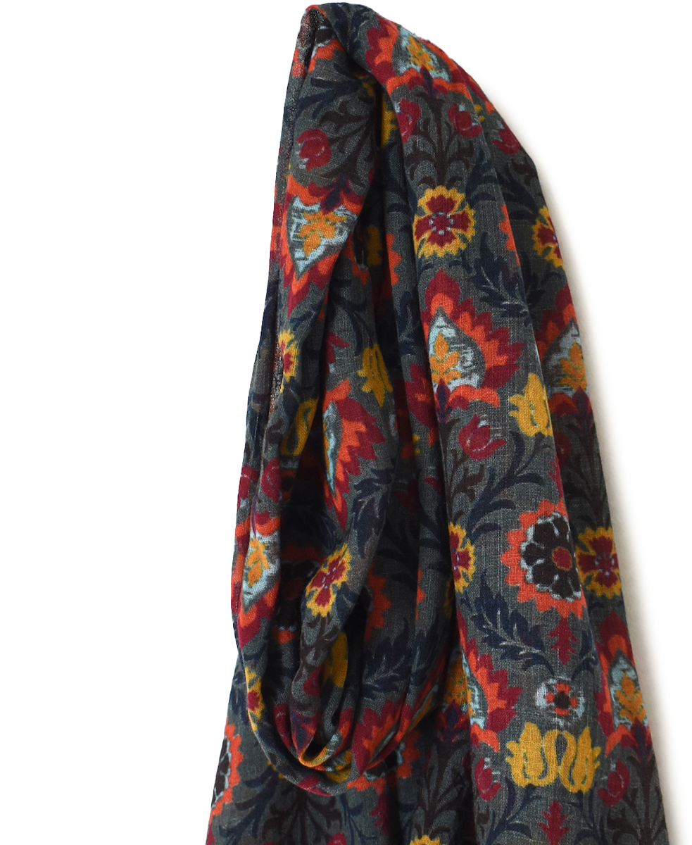 NSL25511(ストール) WOOL FLOWER PRINT STOLE