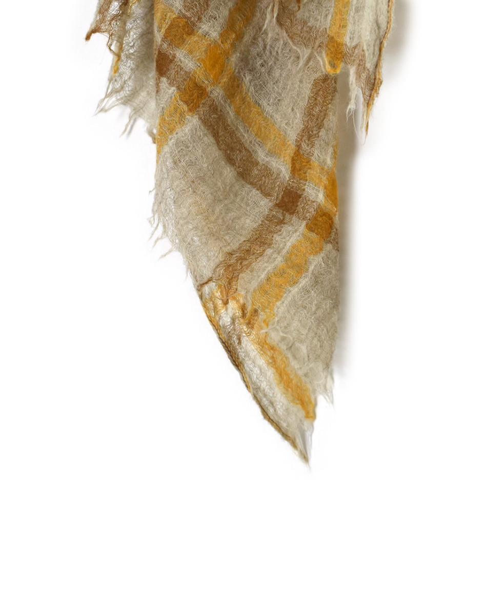 NSL25512(ストール) WOOL CHECK SQUARE STOLE