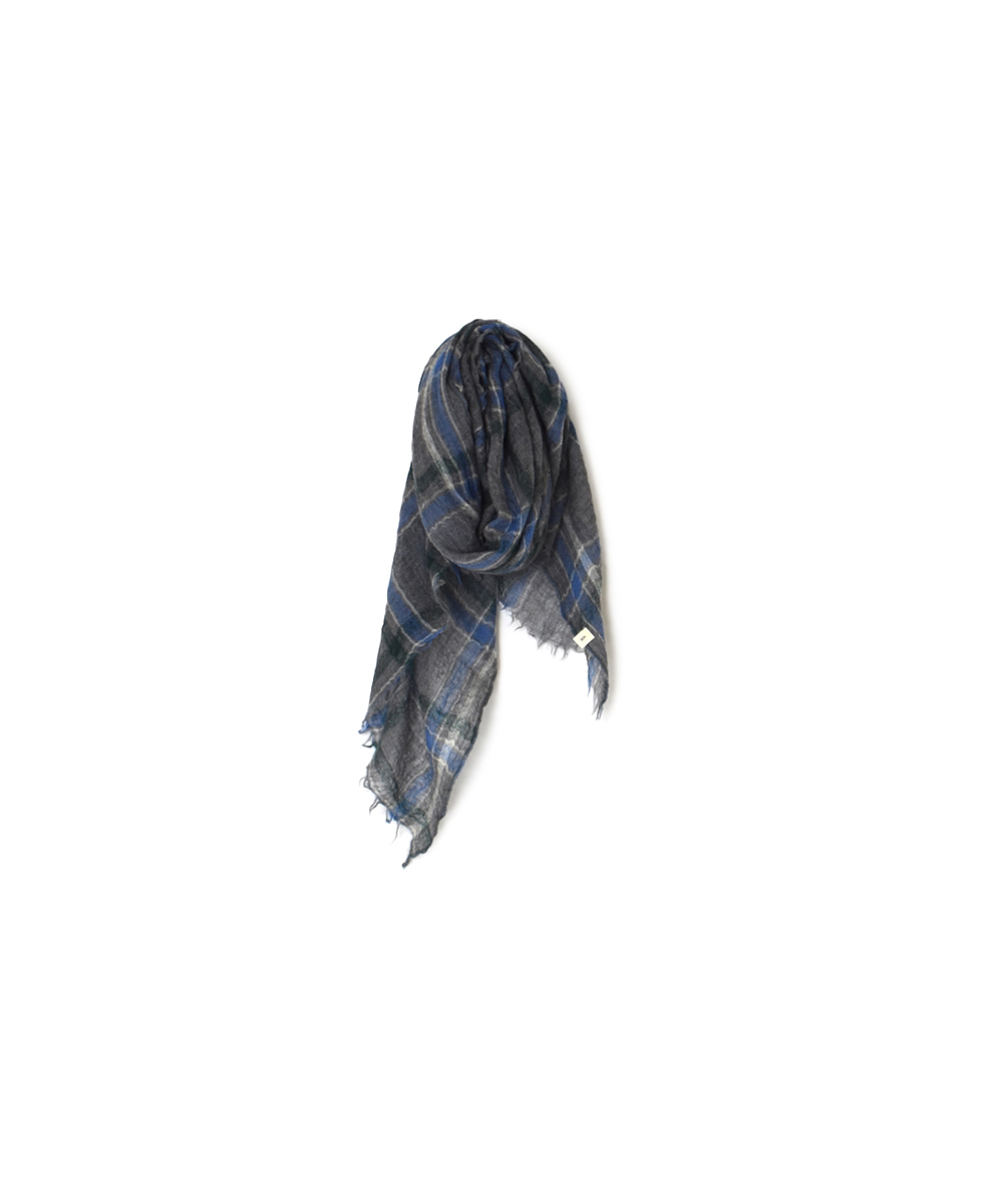 NSL25512(ストール) WOOL CHECK SQUARE STOLE