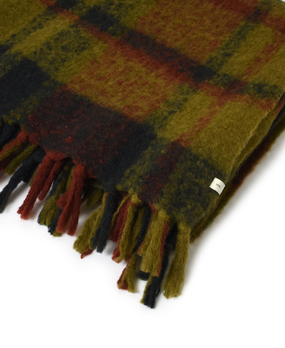 NSL25513(ブランケット) WOOL CHECK BLANKET
