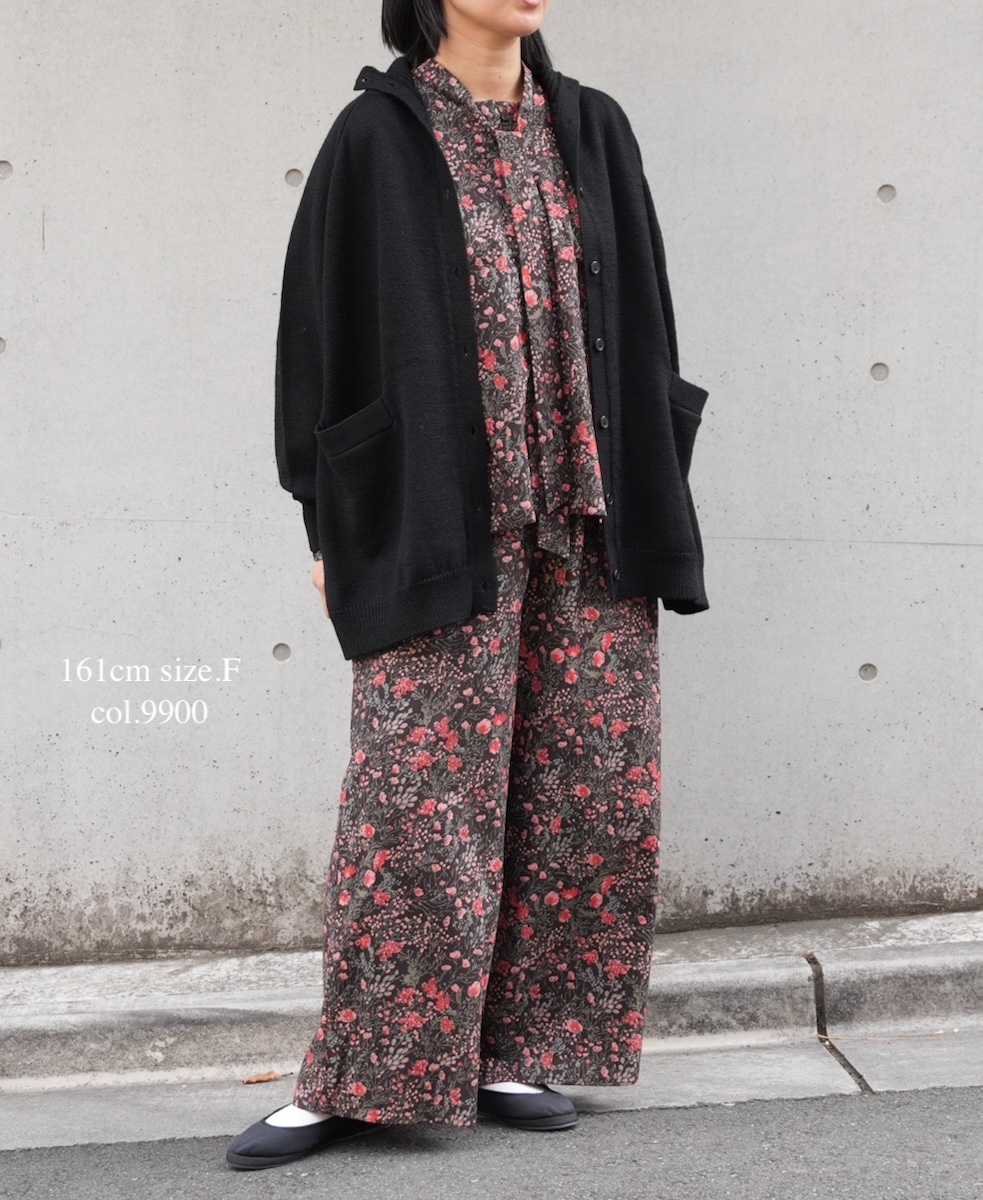 GNSL23801 (カーディガン) 7GG 2PLY PLAIN STITCH COTSWOLDS TURTLE NECK BUTTON CARDIGAN