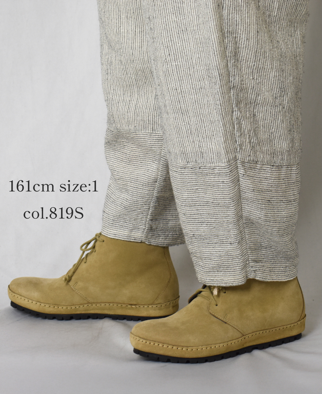 INSL25716(パンツ) WOOL/LINEN STRIPE EASY PANTS