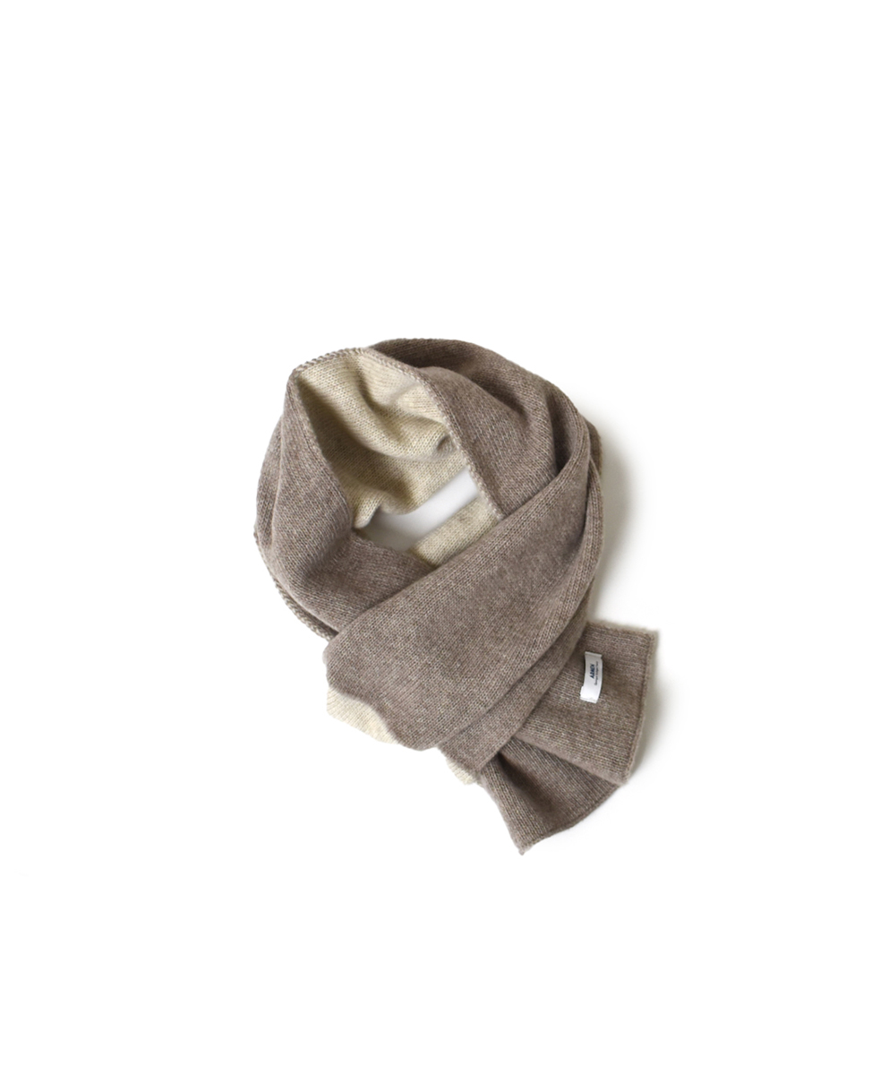 BAAM1961CB (スカーフ) WOOL/CASHMERE 2TONE LOOP SCARF