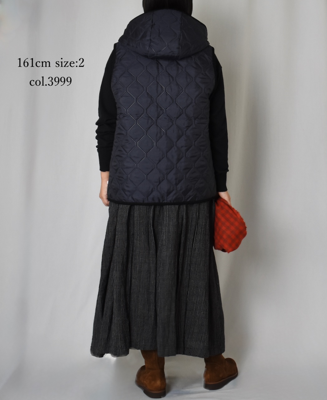 NAM2351PP (ベスト) POLY×POLY HEAT QUILT HOODED VEST
