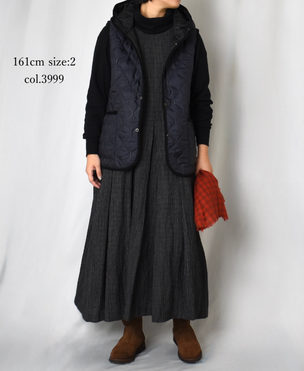 NAM2351PP (ベスト) POLY×POLY HEAT QUILT HOODED VEST