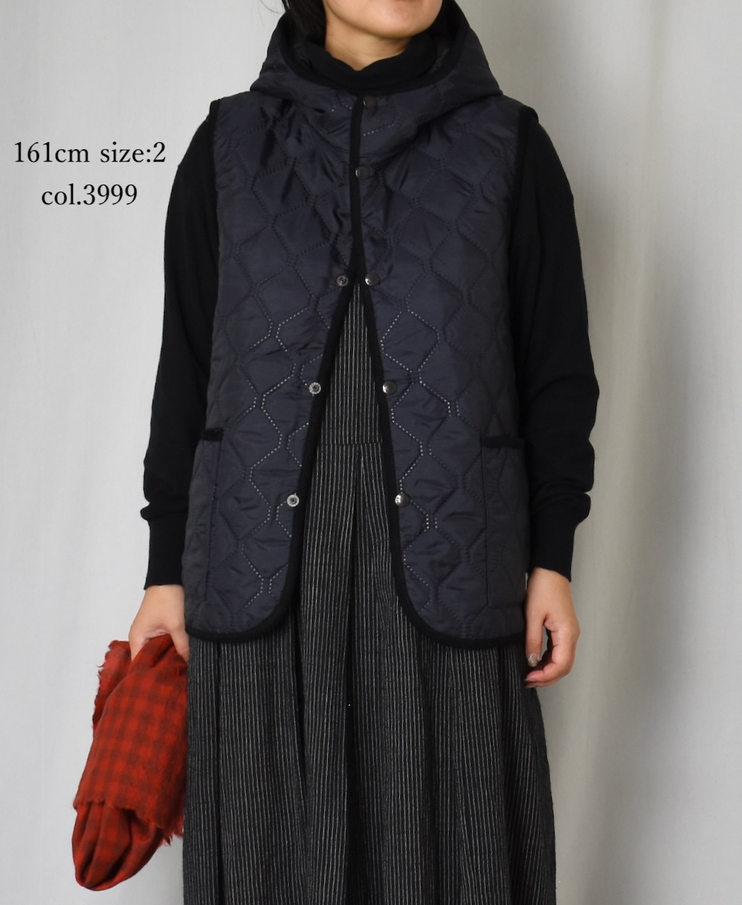 NAM2351PP (ベスト) POLY×POLY HEAT QUILT HOODED VEST