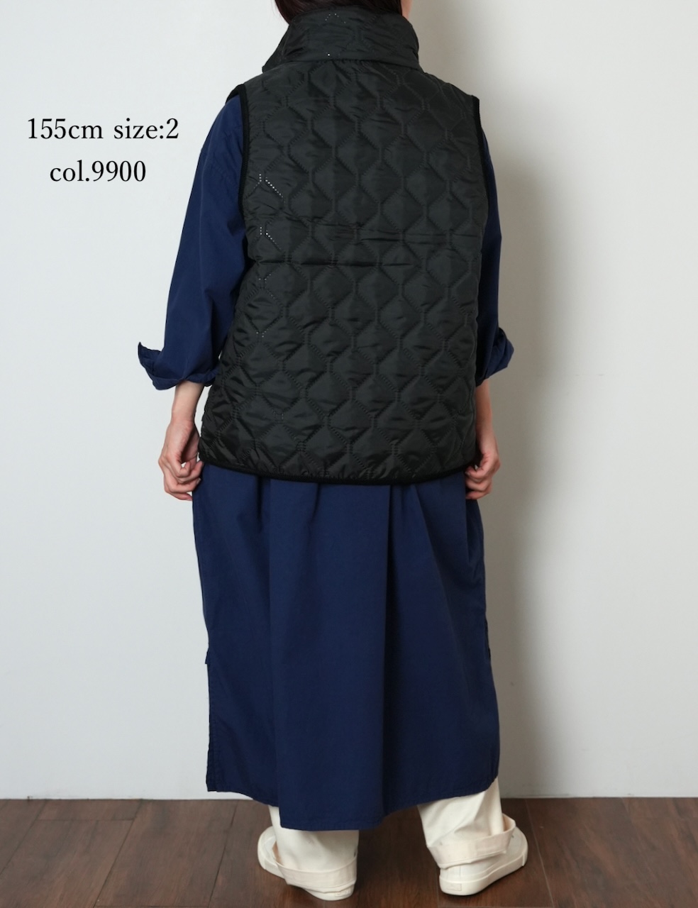 NAM2253 (ベスト) POLYxFLEECE HEAT QUILT HIGH-NECK FULL DOUBLE ZIP-UP REVERSIBLE VEST