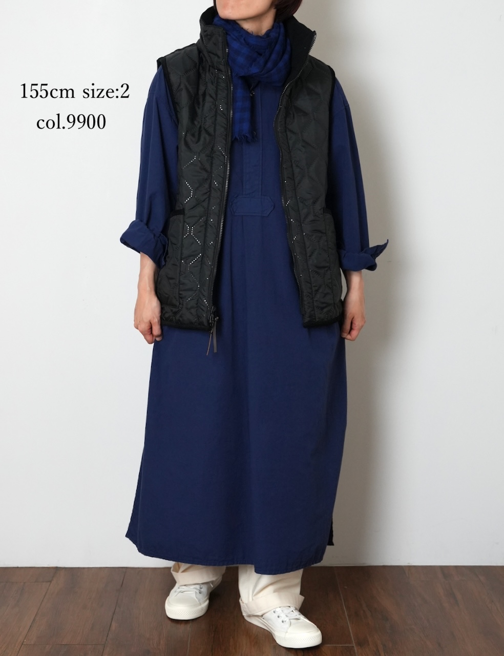NAM2253 (ベスト) POLYxFLEECE HEAT QUILT HIGH-NECK FULL DOUBLE ZIP-UP REVERSIBLE VEST