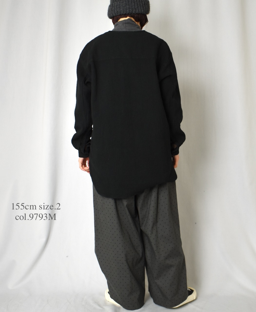NSL25536(パンツ) 40s POPLIN DOT PRINT WIDE EASY PANTS