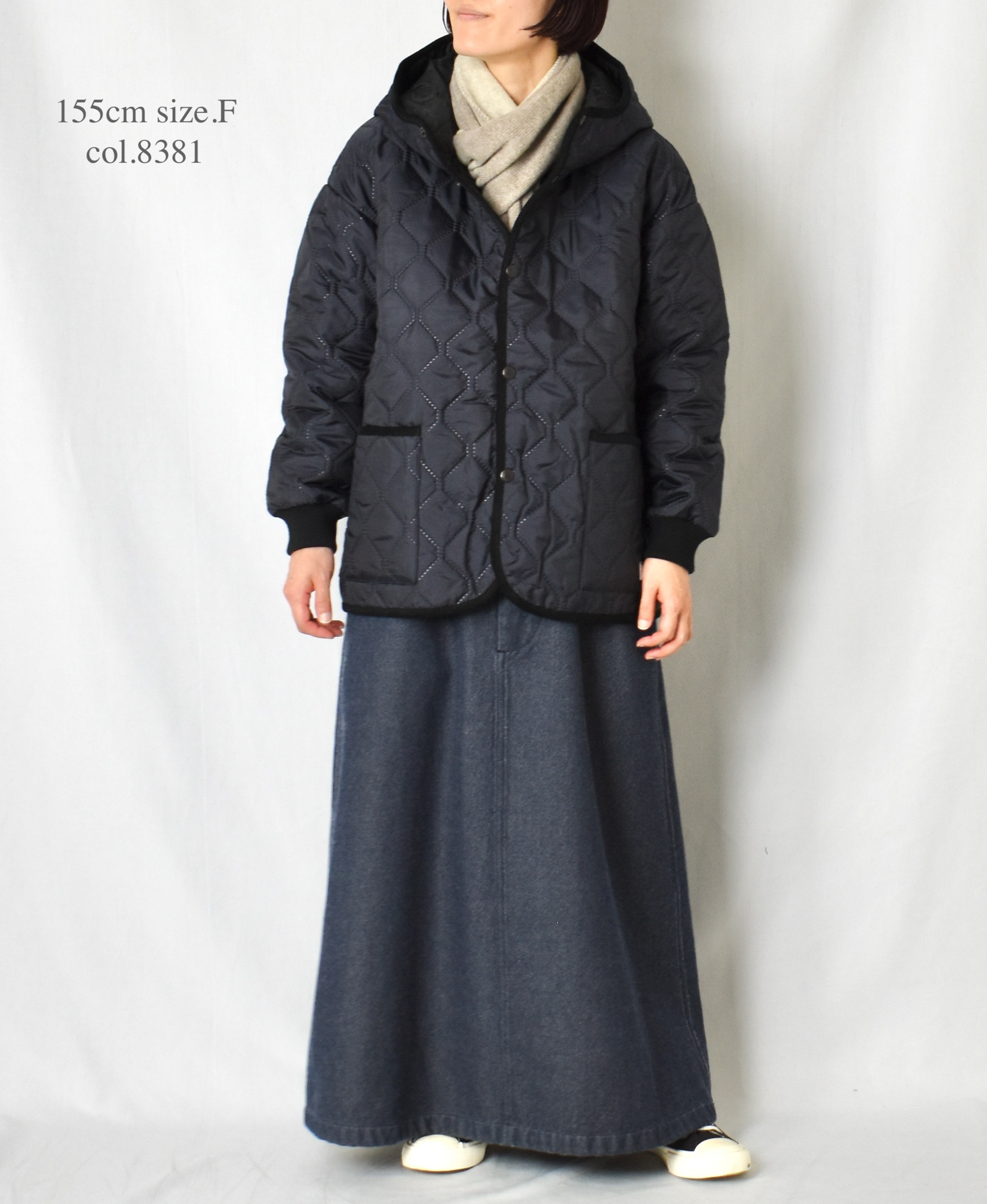 BAAM1961CB (スカーフ) WOOL/CASHMERE 2TONE LOOP SCARF