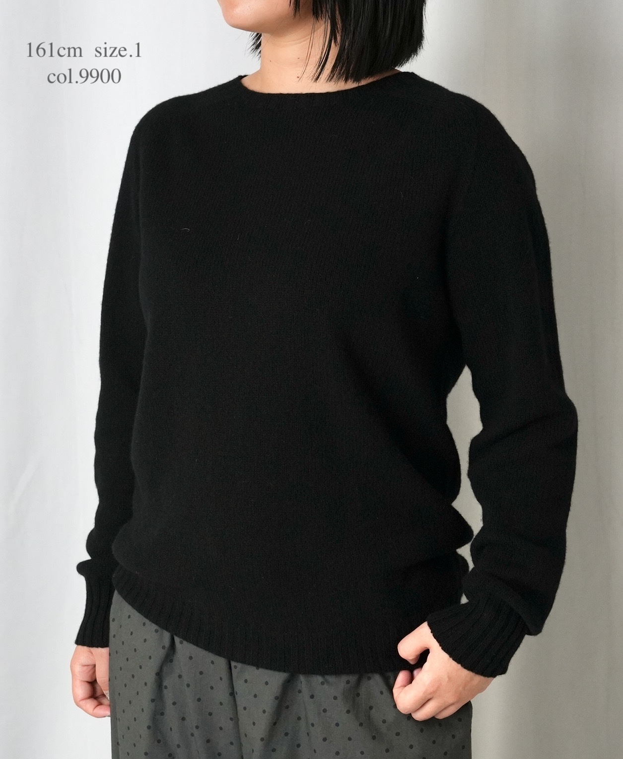 JNAMP1451 (ニット) CREW NECK SADDLE SHOULDER P/O