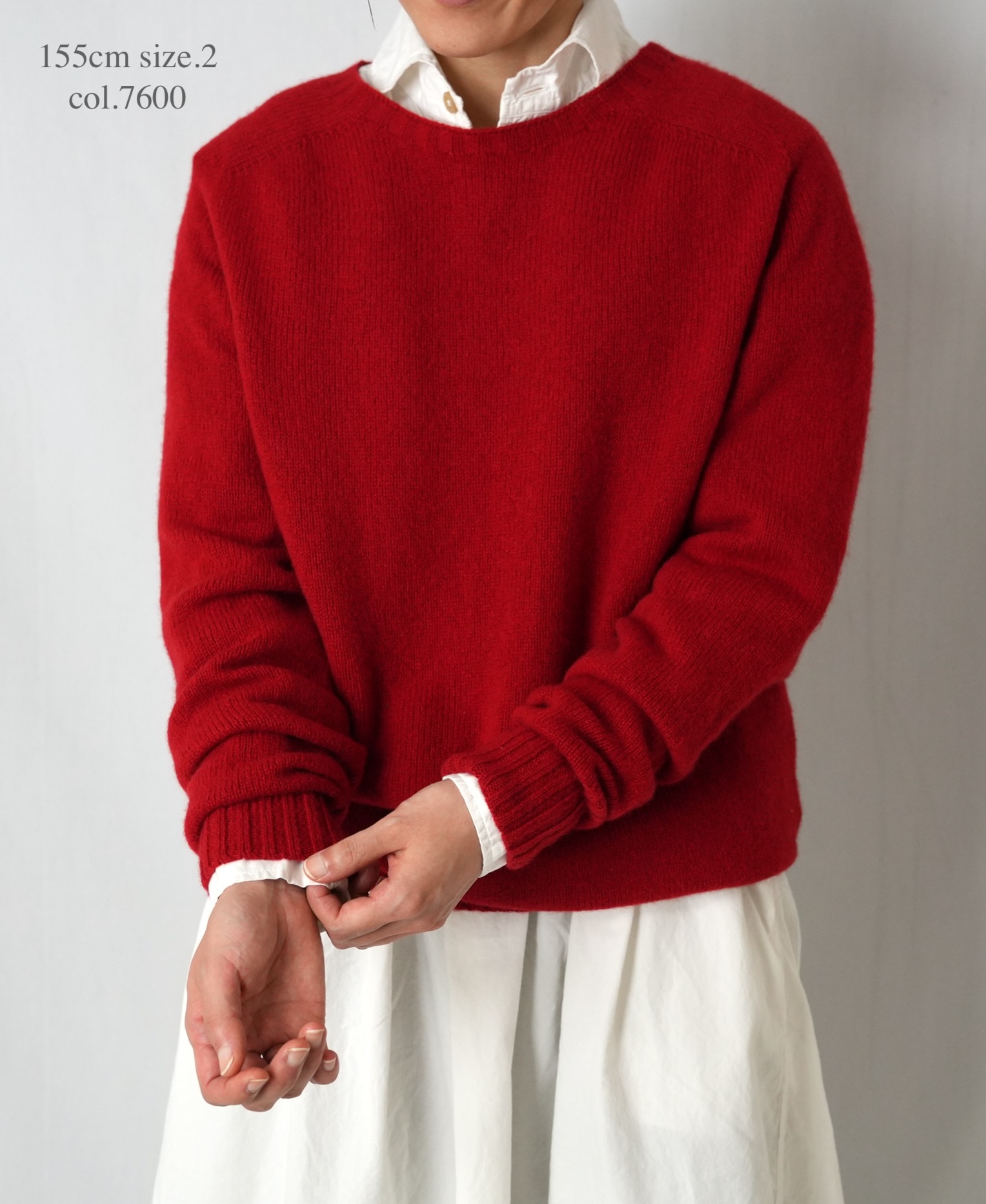 JNAMP1451 (ニット) CREW NECK SADDLE SHOULDER P/O