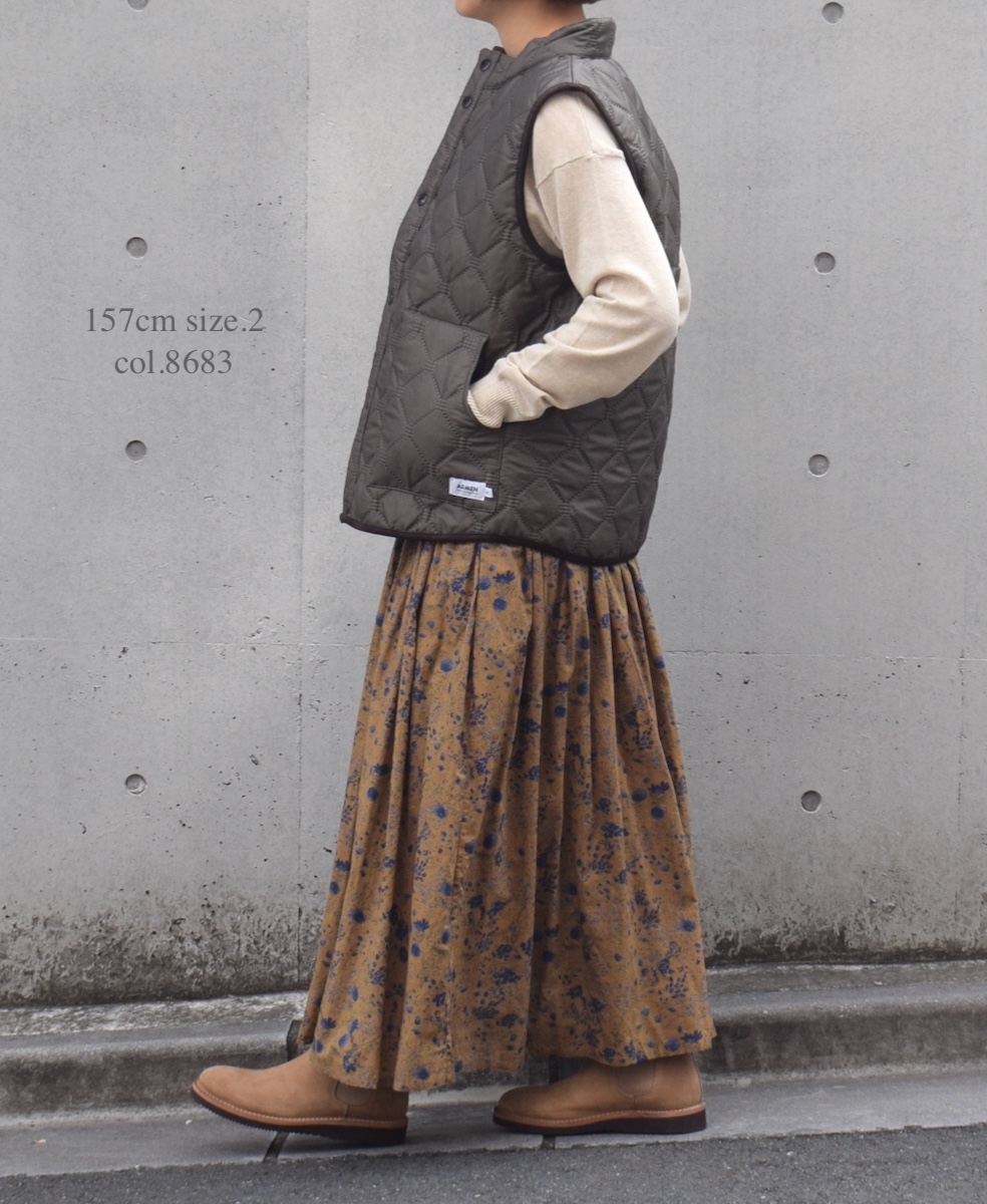 NAM9984PP (ベスト) POLY×POLY HEAT QUILT STAND COLLAR VEST