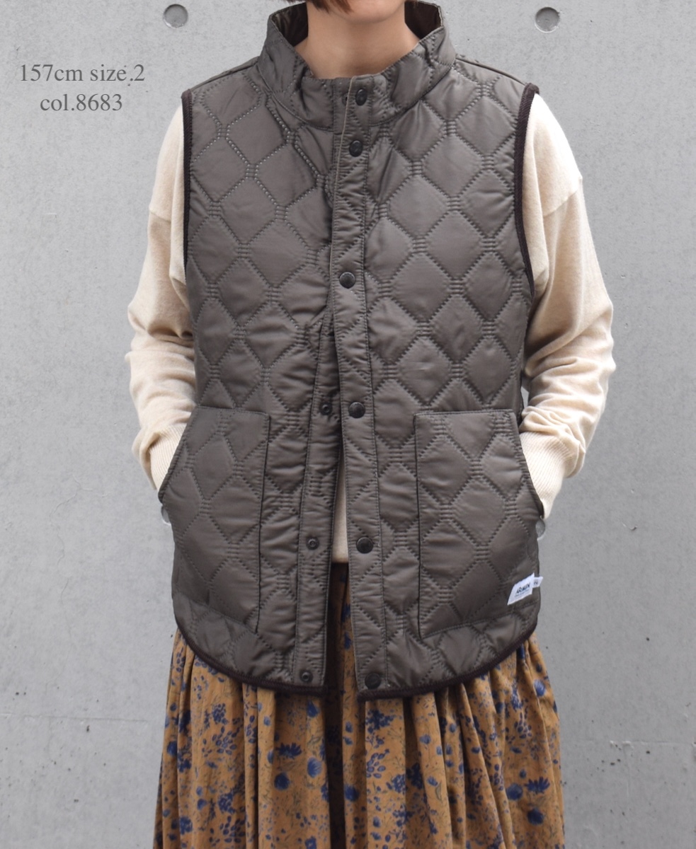 NAM9984PP (ベスト) POLY×POLY HEAT QUILT STAND COLLAR VEST