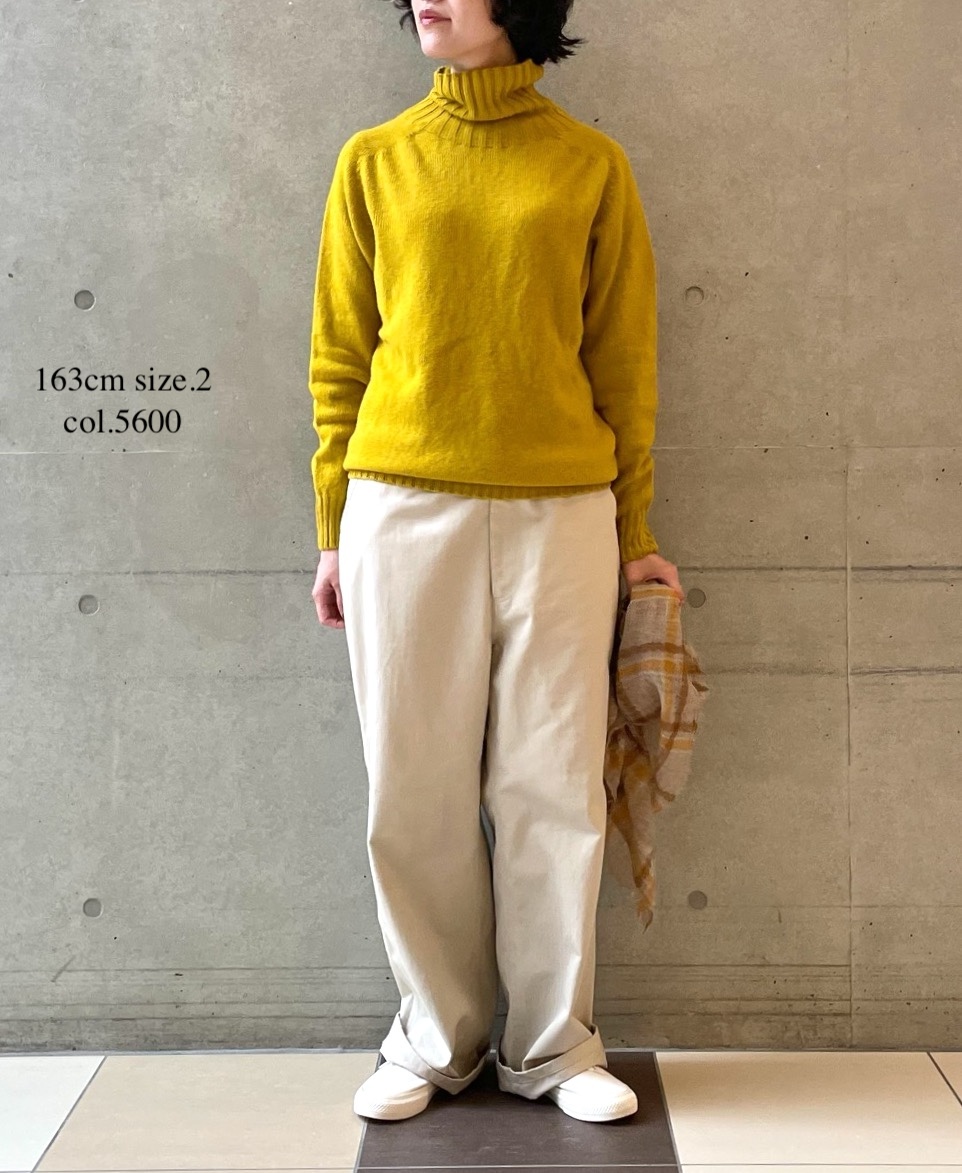 JNAMP1651 (ニット) POLO NECK SADDLE SHOULDER P/O
