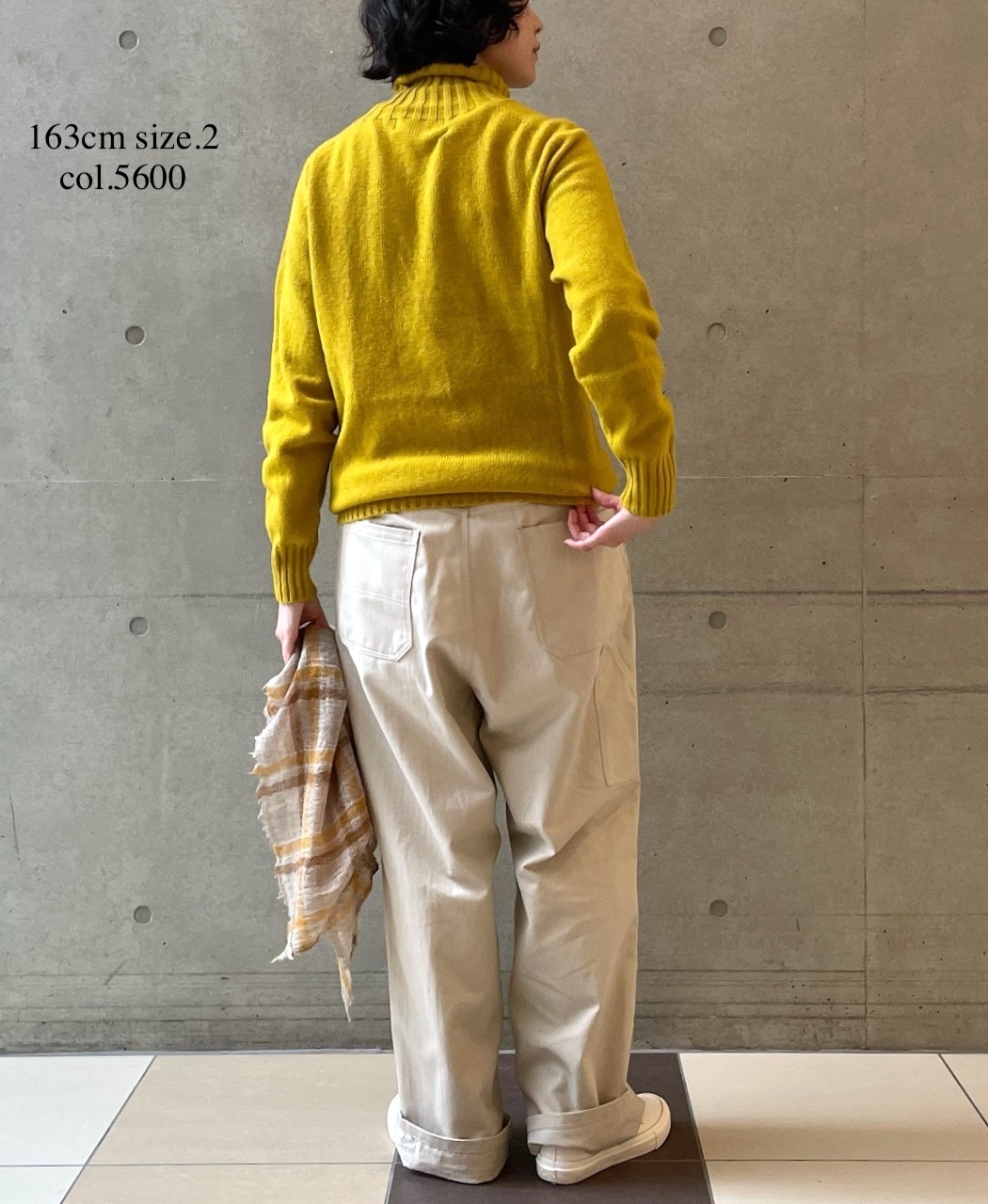 JNAMP1651 (ニット) POLO NECK SADDLE SHOULDER P/O